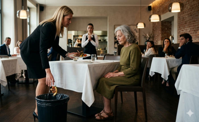 L’Eleganza della Dignità: Una Lezione di Vita in un Ristorante di Lusso